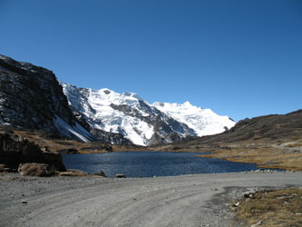 Lake near Pelechuco Pass